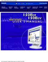 Philips 150B3V User Manual
