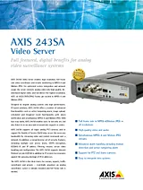 Axis 243SA 0256-022 Dépliant