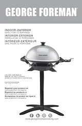 George Foreman Indoor/Outdoor Electric Grill Manuel D'Instructions