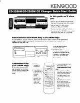 Kenwood CD-2280M Quick Setup Guide