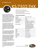 Klipsch KS-7502-THX Guida Specifiche