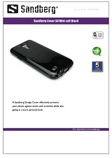 Sandberg Cover S4 Mini soft Black 404-89 プリント