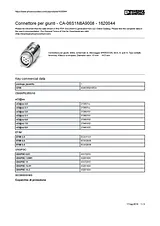 Phoenix Contact CA-06S1N8A9008 Silver 1620044 Data Sheet