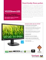 Viewsonic VG2236WM-LED Guia De Especificação