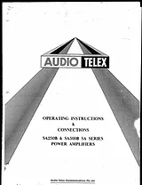 audio-telex sa500b Справочник Пользователя