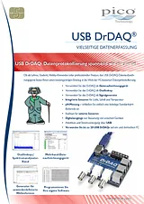 Pico PP716 USB data logger, oscilloscope attachment, data logger, signal generator PP716 PP716 Data Sheet