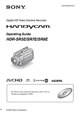 Sony HDR-SR8E Manual Do Utilizador