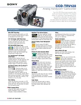 Sony CCD-TRV128 Guide De Spécification
