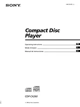 Sony CDP-CX260 マニュアル