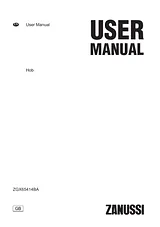 Zanussi ZGX65414BA User Manual