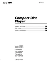 Sony CDP-XB920E User Manual