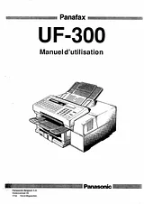 Panasonic UF300 Instruction Manual