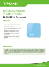 TP-LINK TL-WR702N 데이터 시트