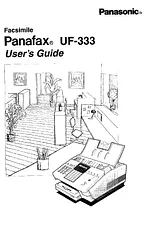Panasonic UF-333 Manuel D'Instructions
