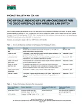 Cisco Cisco 4100 Series Wireless LAN Controller Guide D’Information
