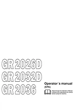 Jonsered GR 2032D Manual Do Utilizador