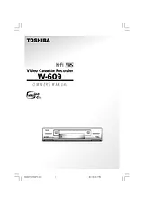 Toshiba W-609 사용자 설명서