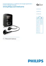 Philips SA3RGA04B/02 Manual De Usuario