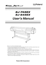 Roland SJ-645EX Справочник Пользователя