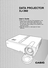 Casio XJ-360 Guia Do Utilizador