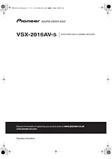 Pioneer VSX-2016AV 사용자 설명서