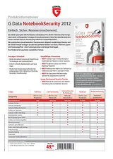 G DATA NotebookSecurity 2012, FR 70600 Folheto