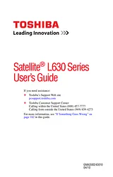 Toshiba l630-bt2n15 User Guide