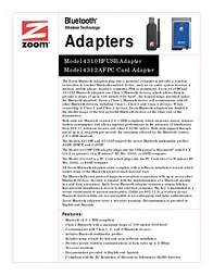 Zoom 4310BF Bluetooth Wireless  adapter 4310-00-68BF Merkblatt