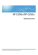 Ricoh SP C252SF User Manual