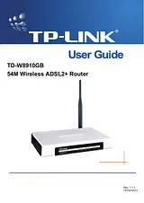 TP-LINK TD-W8910GB Manuel D’Utilisation