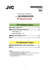 JVC GZ-HD5 Справочник Пользователя