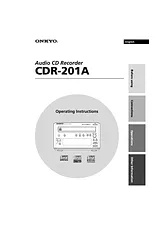 ONKYO CDR-201A ユーザーズマニュアル
