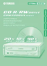 Yamaha CRW2200SX User Manual