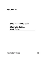 Sony RMO-S551 Manuel D’Utilisation