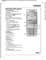 Siemens A75 Benutzerhandbuch