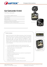 Aiptek Car Camcorder X-mini 400474 Merkblatt
