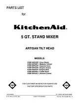 KitchenAid KSM150PSGN1 Manuel D’Utilisation