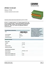 Phoenix Contact PCB terminal block ZFKDS 1-V-W-3,81 1707360 1707360 Hoja De Datos