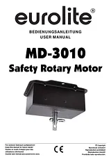 Eurolite MD-3010 Safety rotary motor 50301510 Data Sheet
