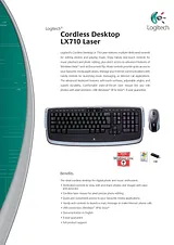 Logitech Cordless Desktop LX710 Laser(BE) 967670-1123 プリント