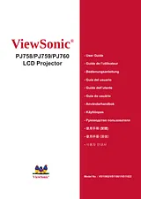 Viewsonic PJ758 Manual De Usuario
