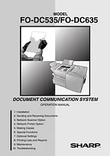 Sharp FO-DC535 Manual De Usuario