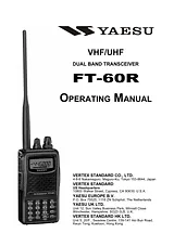 Vertex Standard FT-60R Справочник Пользователя