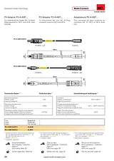 Multicontact 32.6098 PV-A-KBT4/KST3 PV Adapter Specification Connector - mm² 32.6098 Fiche De Données