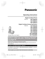 Panasonic KXTGD225 Guida Al Funzionamento