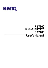 Benq PB7200 Manual Do Utilizador