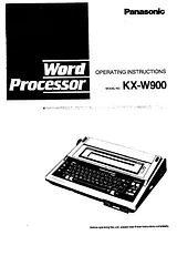 Panasonic KX-W900 User Manual