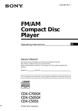 Sony cdx-c5050x Manual