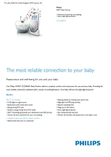 Philips AVENT DECT Baby Monitor SCD580/01 SCD580/01 Leaflet