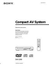 Sony DAV-S300 Manual